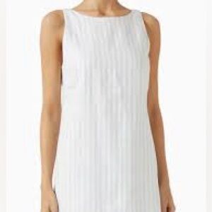 IC COLLECTION Striped Tunic Top or Mini Dress, Luxury Fabric, Timeless,Size Med.